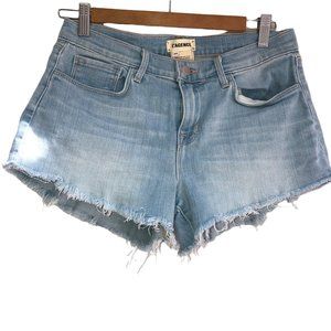 L'agence sexier and adorable light wash denim jean cut off shorts 25